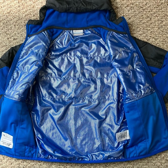 Columbia Omni-heat Fleece Hooded Jacket Sz M 10/12 - Picture 4 of 7